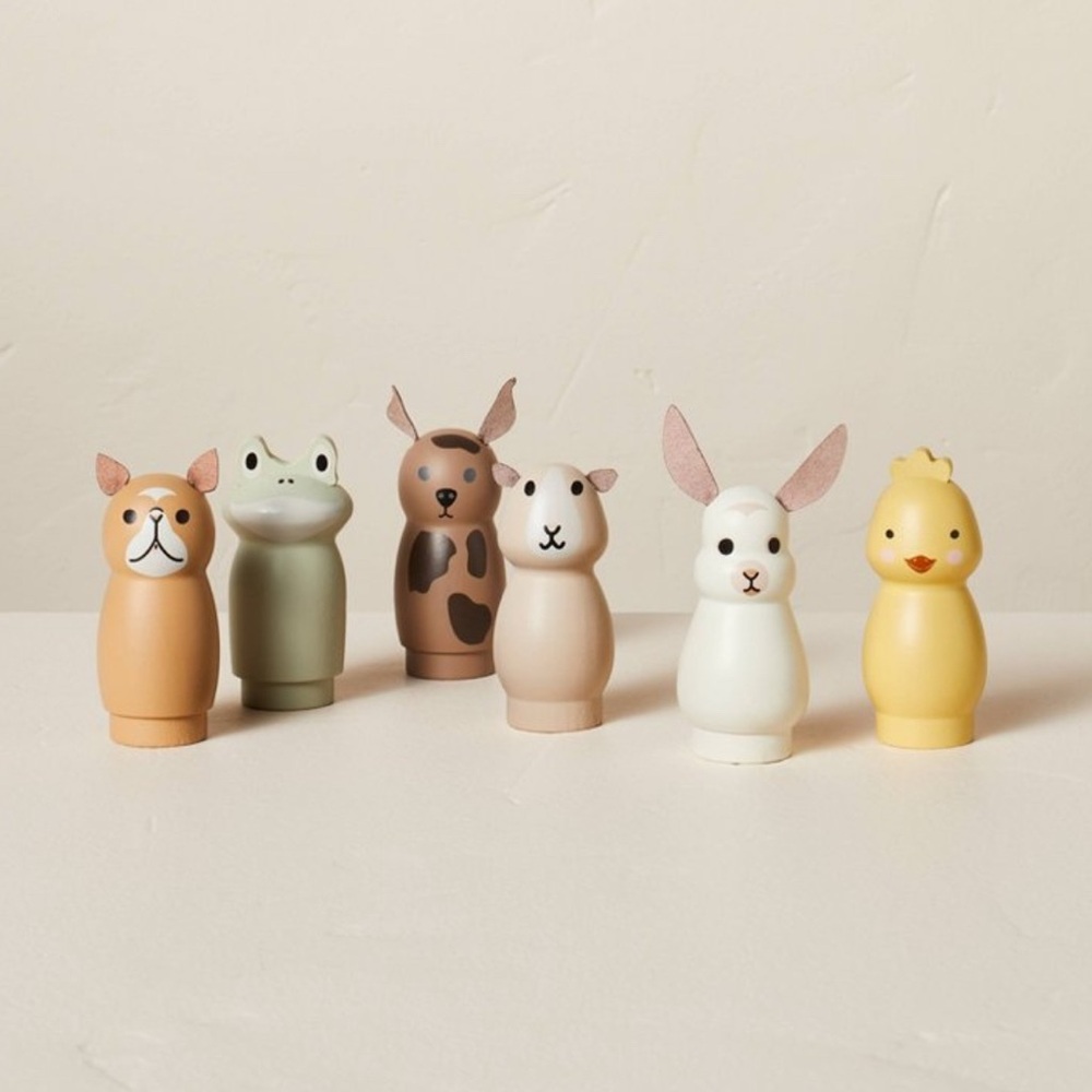 Hearth & Hand with Magnolia Toy Woodland Animal Figurine 6pc Set